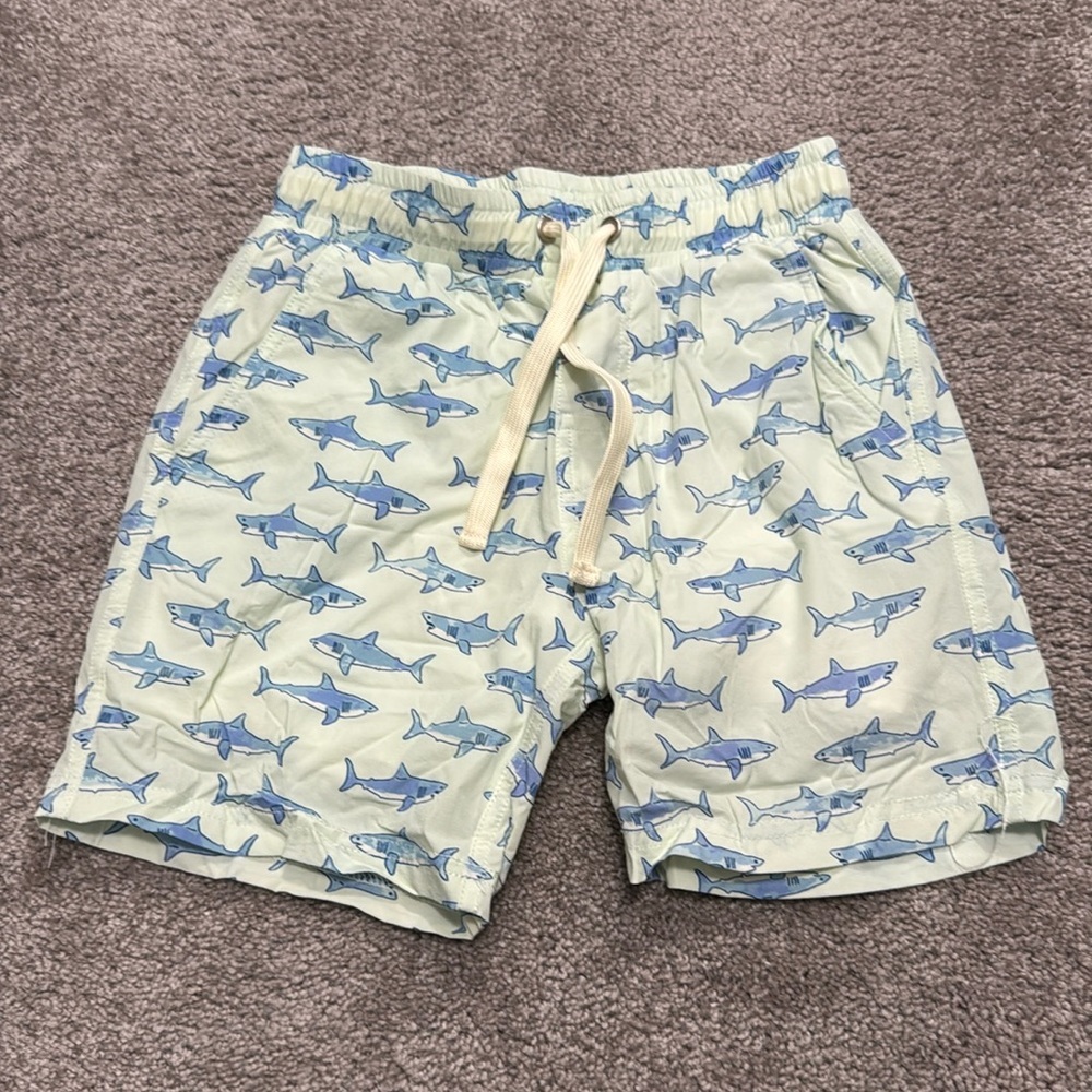 Sweet Honey Shark Lined Swim Trunks